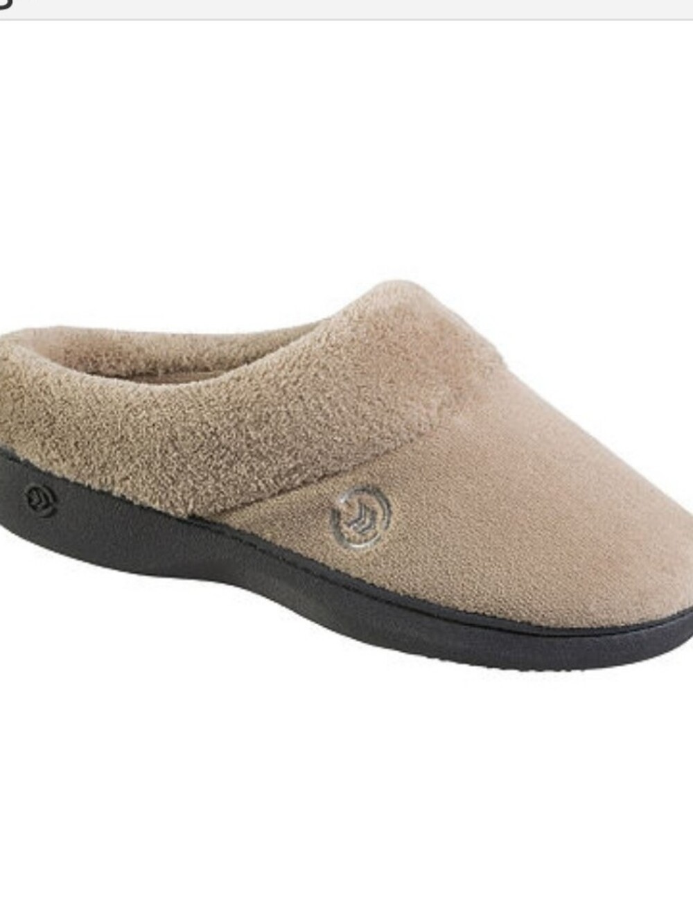 Isotoner Hoodback Womens Clog Slippers, 9-10, Taupe. Gift.Cozy NWT